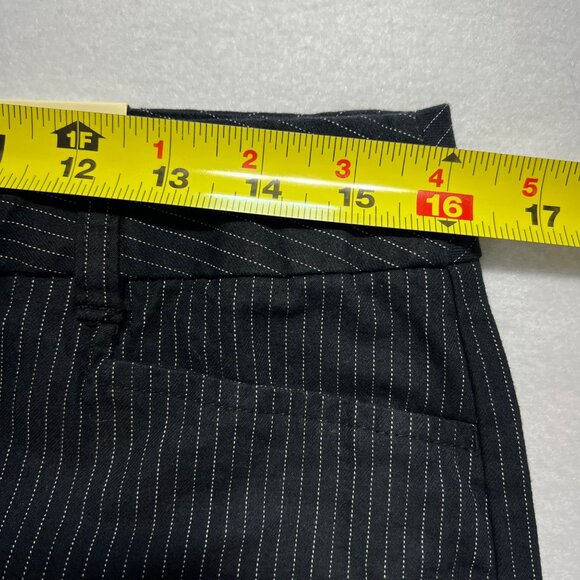 St. Johns Bay Women's Stretch Black Pinstripe Dress Pants Sz 12 Straight Leg NWT - Picture 8 of 11